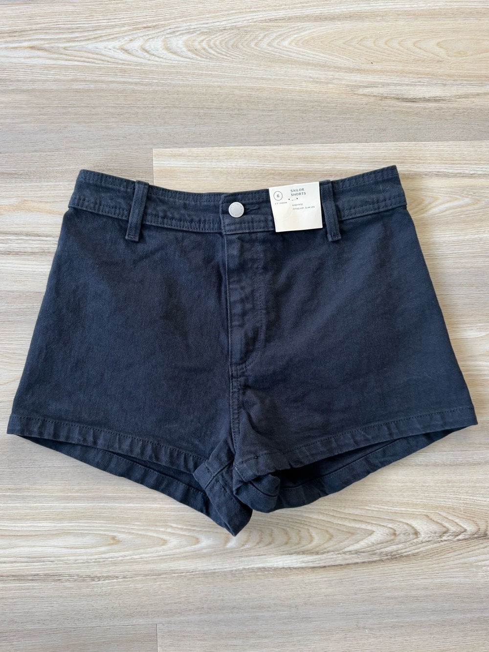 Universal Thread Sailor Shorts Black High-Waist | Size 6